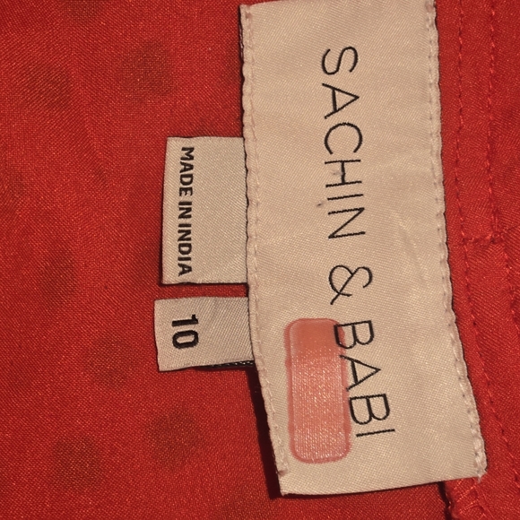 Sachin and Babi waltz floral cotton eyelet dress size 10 Flute mermaid - Picture 3 of 3